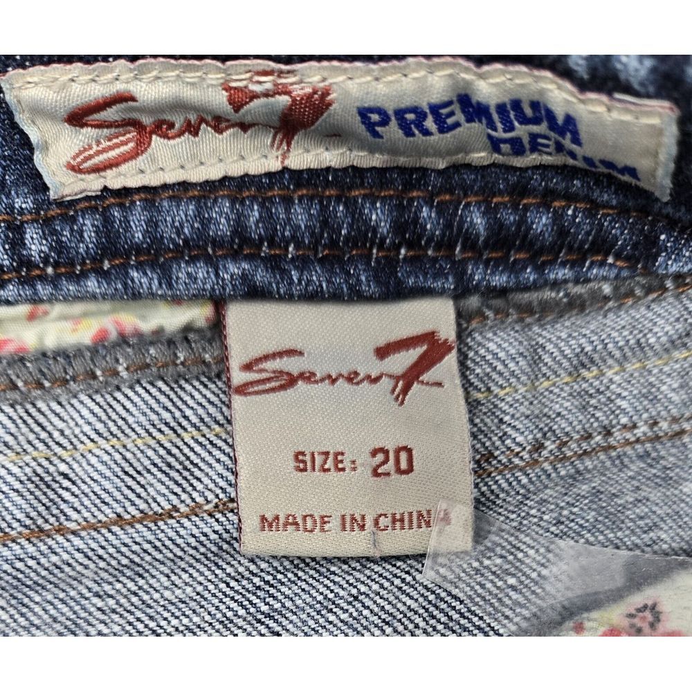 Seven7 Premium Denim Blue Jeans Womens 20 Stretch Casual Pants 38x31 - Picture 9 of 10